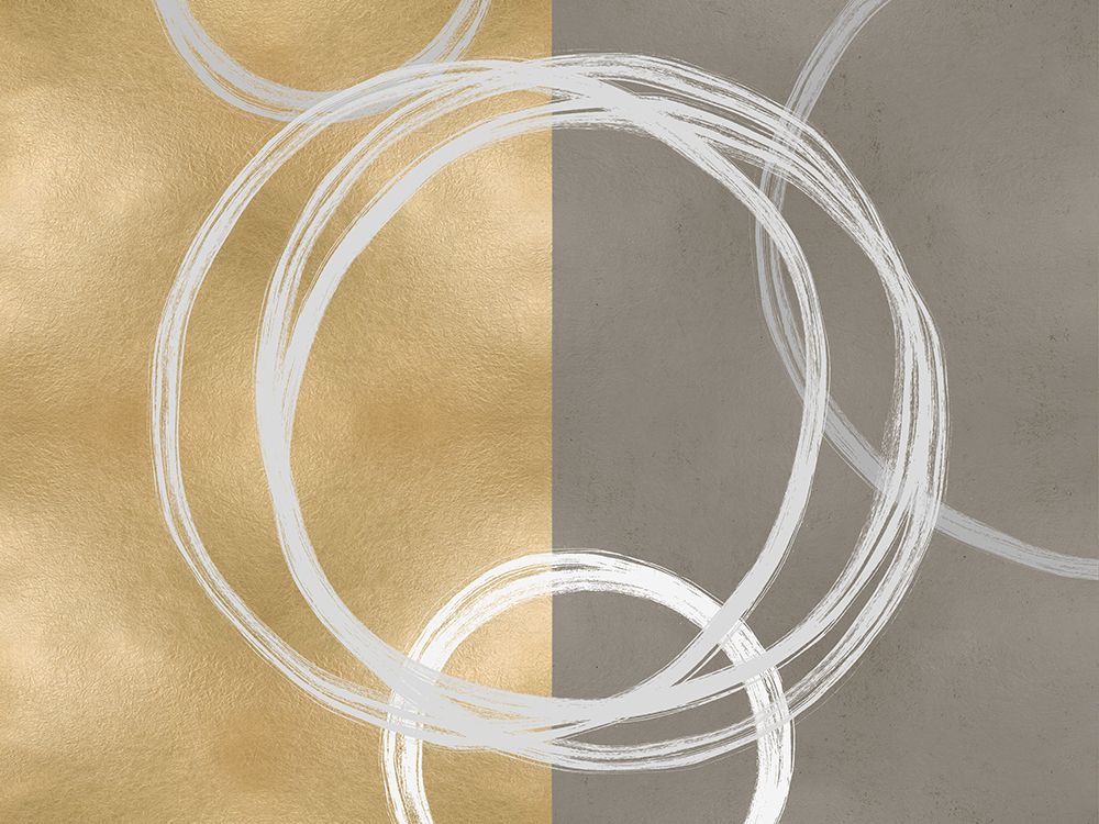 Unity White on Gold I art print by Natalie Harris for $57.95 CAD