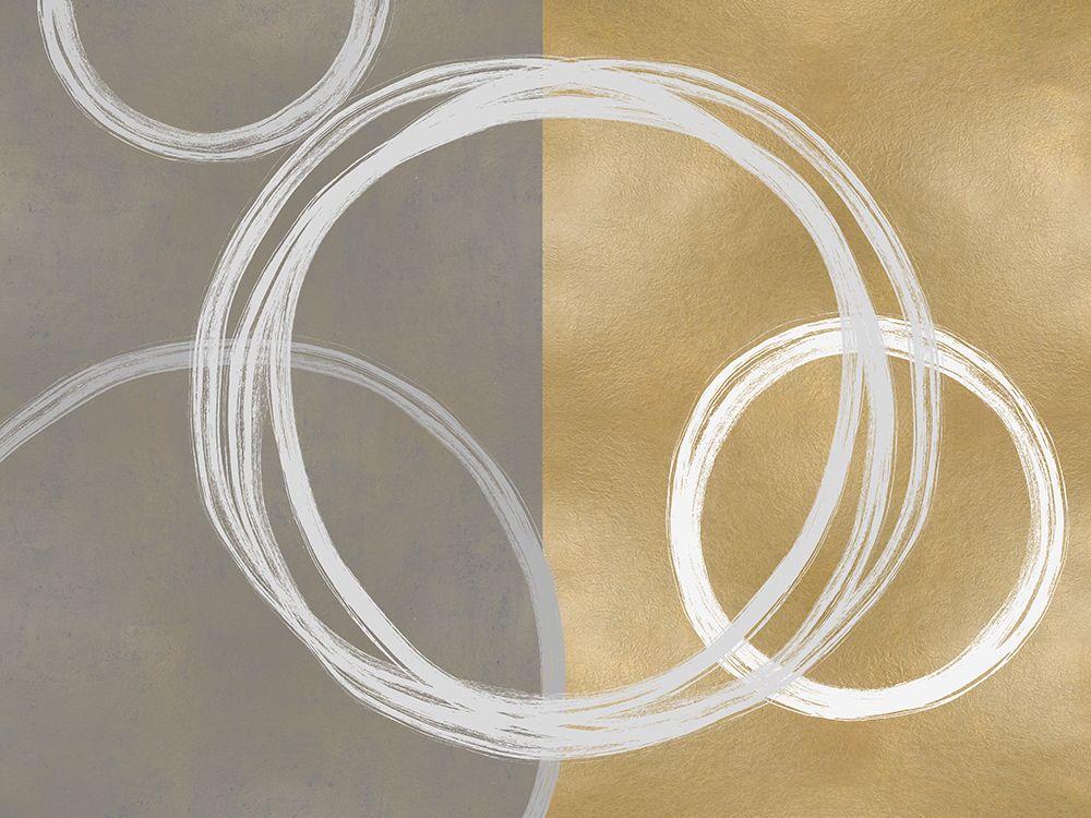 Unity White on Gold II art print by Natalie Harris for $57.95 CAD
