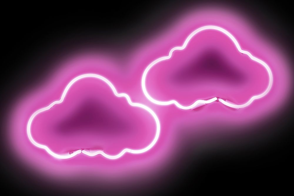 Neon Clouds PB art print by Hailey Carr for $57.95 CAD