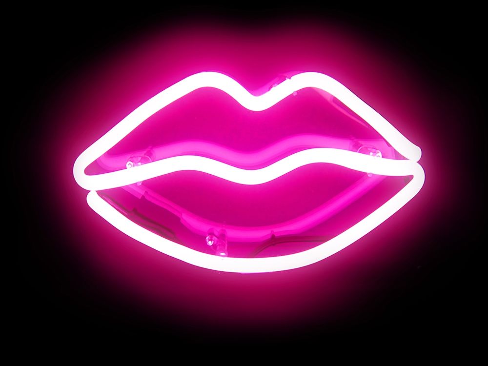 Neon Lips PB art print by Hailey Carr for $57.95 CAD