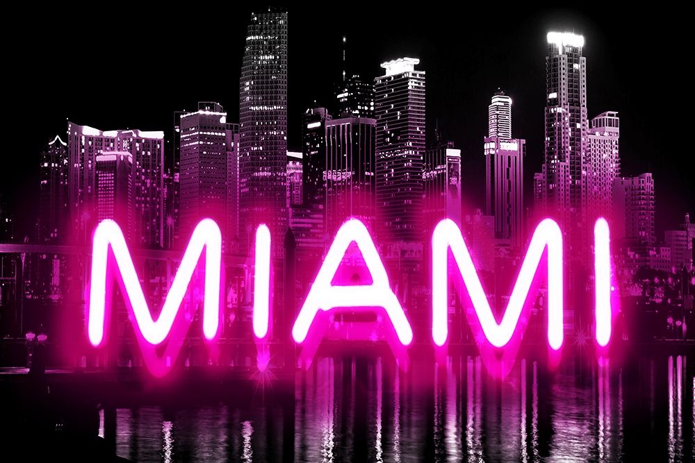 Neon Miami PB art print by Hailey Carr for $57.95 CAD
