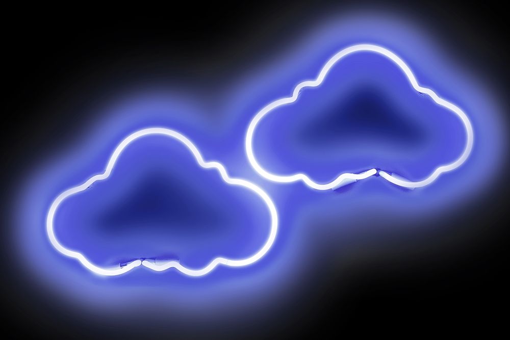 Neon Clouds BB art print by Hailey Carr for $57.95 CAD