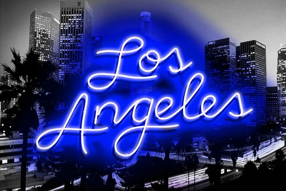Neon Los Angeles BB art print by Hailey Carr for $57.95 CAD