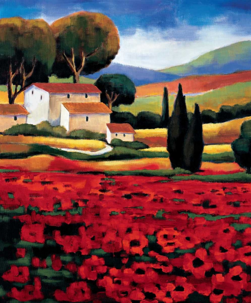 Poppy Field II art print by Janine Clarke for $57.95 CAD