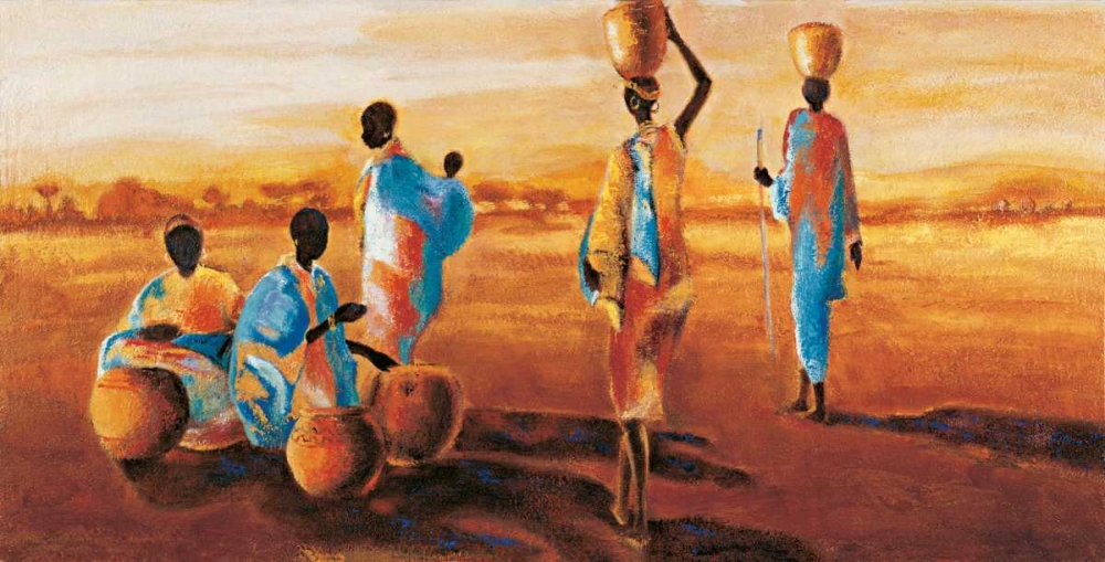 Apres-midi en Afrique art print by Jaques Beaumont for $57.95 CAD