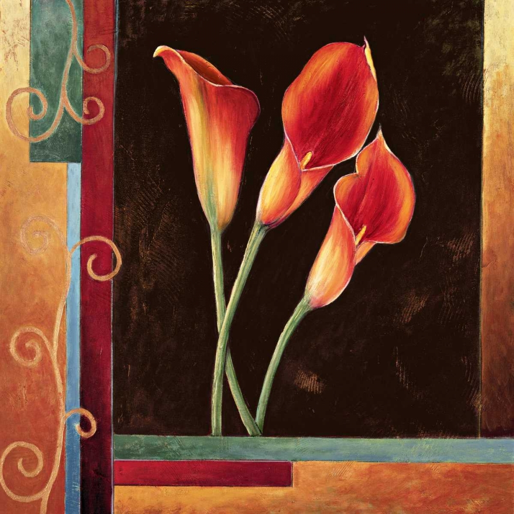 Orange Callas art print by Jill Deveraux for $57.95 CAD