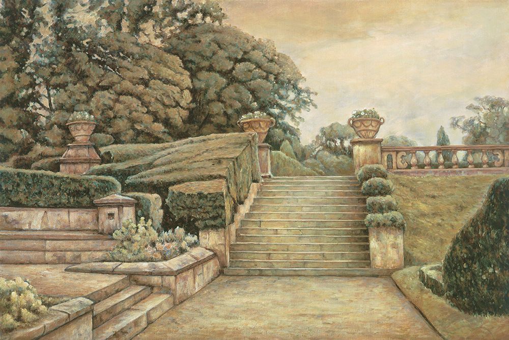 Steps to the Garden I art print by Isabelle Collins for $57.95 CAD