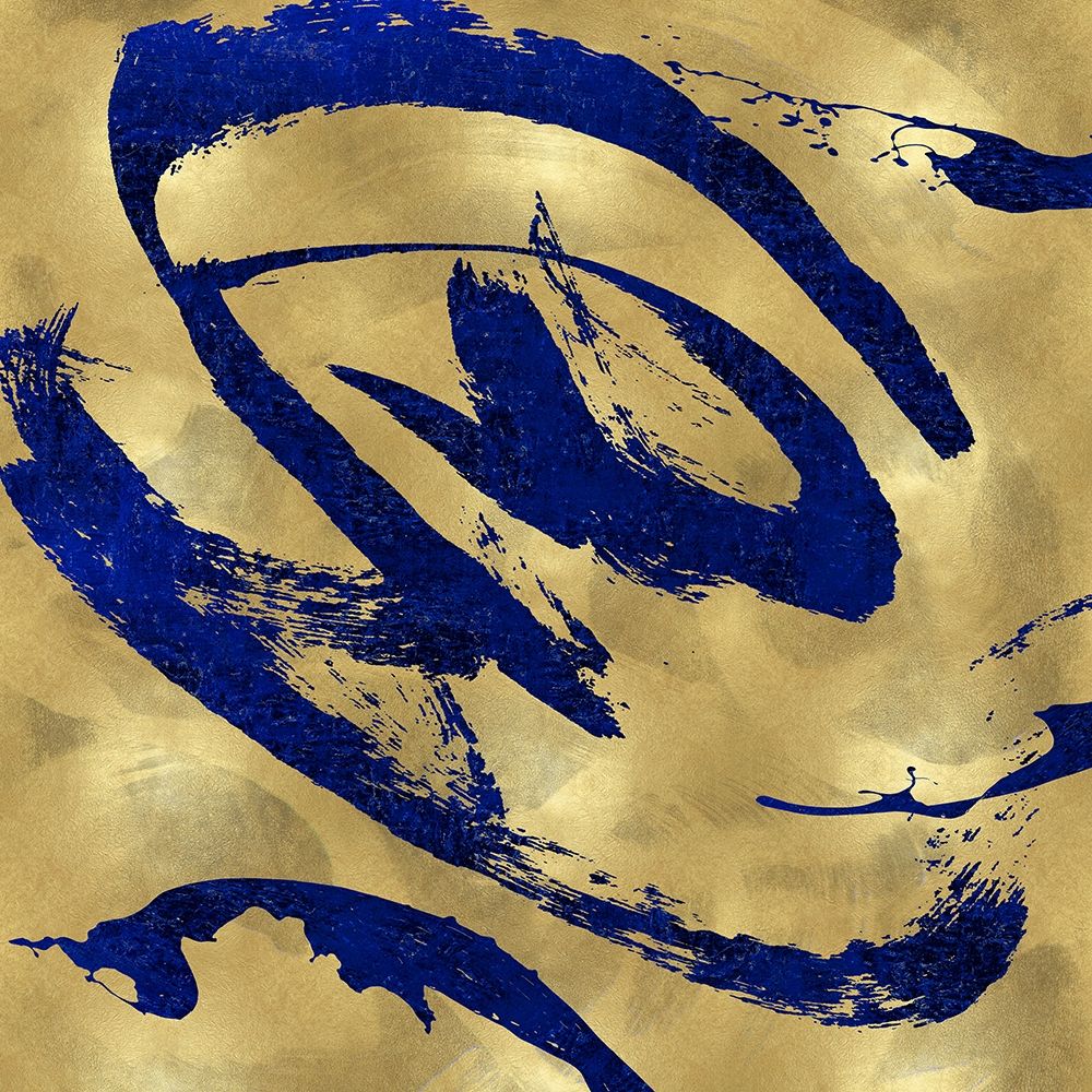 Feisty Blue on Gold art print by Jordan Davila for $57.95 CAD