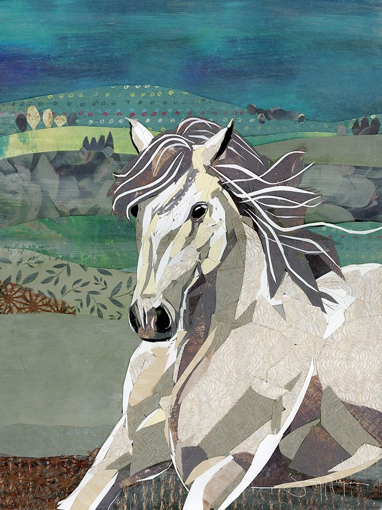 White Horse Freedom art print by Jenny McGee for $57.95 CAD