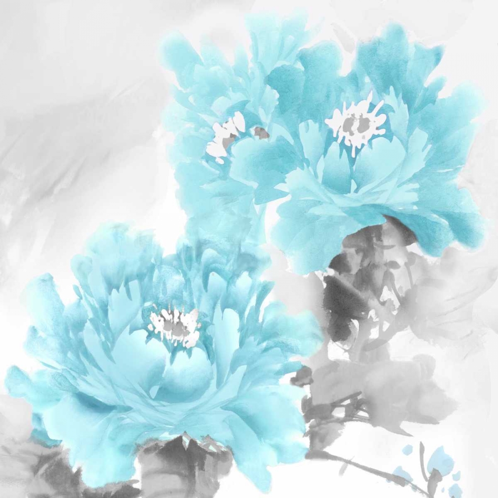Flower Bloom in Aqua II art print by Jesse Stevens for $57.95 CAD