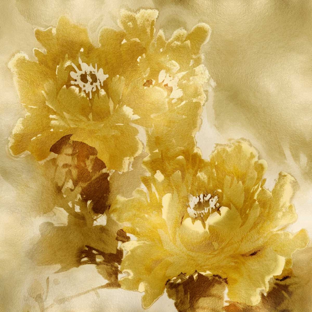Flower Bloom on Gold I art print by Jesse Stevens for $57.95 CAD
