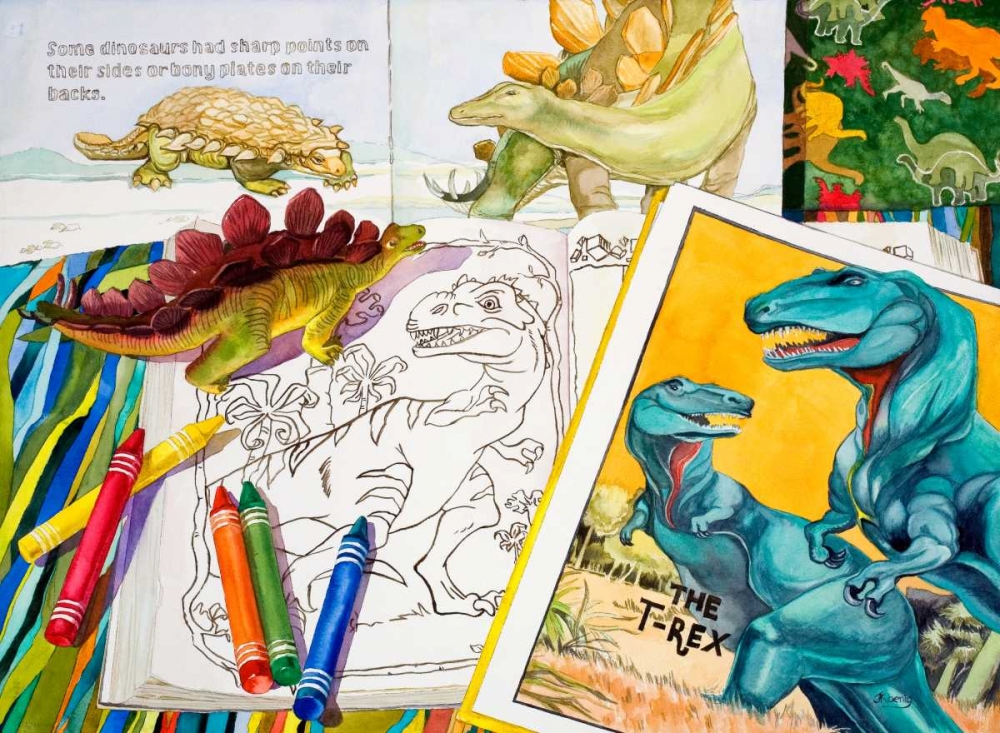 Colorasaurs art print by Judy Koenig for $57.95 CAD