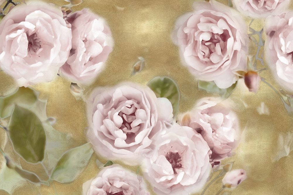 Roses on Gold III art print by Joanna Lane for $57.95 CAD