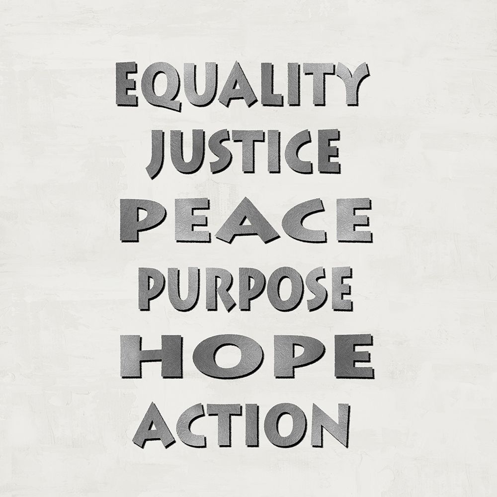 Equality Justice Peace art print by Jamie MacDowell for $57.95 CAD