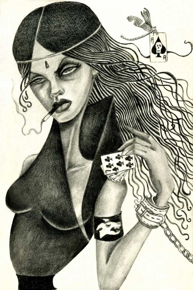 Cassandra II (Drawing) art print by Jami Goddess for $57.95 CAD