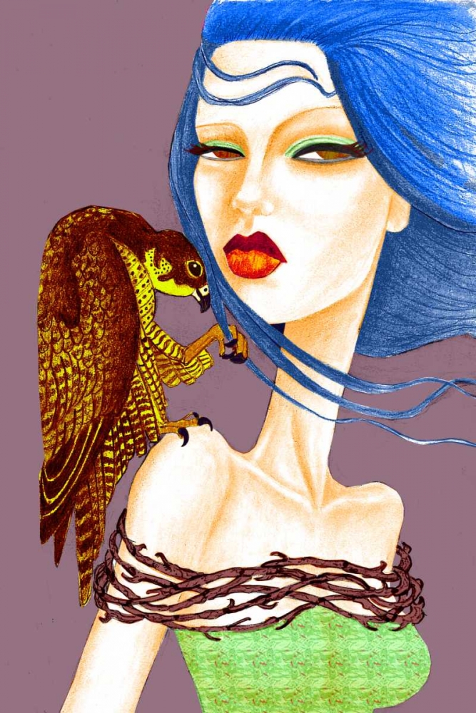 Falcon art print by Jami Goddess for $57.95 CAD