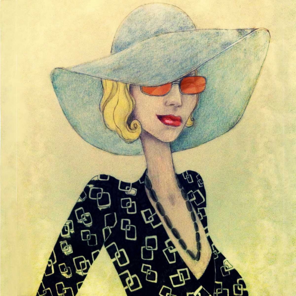 Lady with Hat art print by Jami Goddess for $57.95 CAD