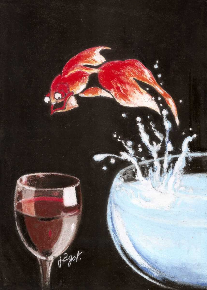 Heureux comme un poisson art print by Jean Pierre Got for $57.95 CAD