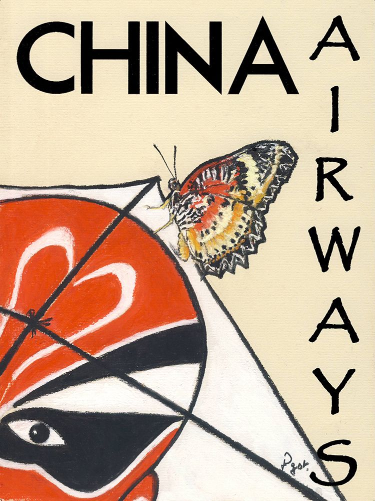 China Airways art print by Jean Pierre Got for $57.95 CAD