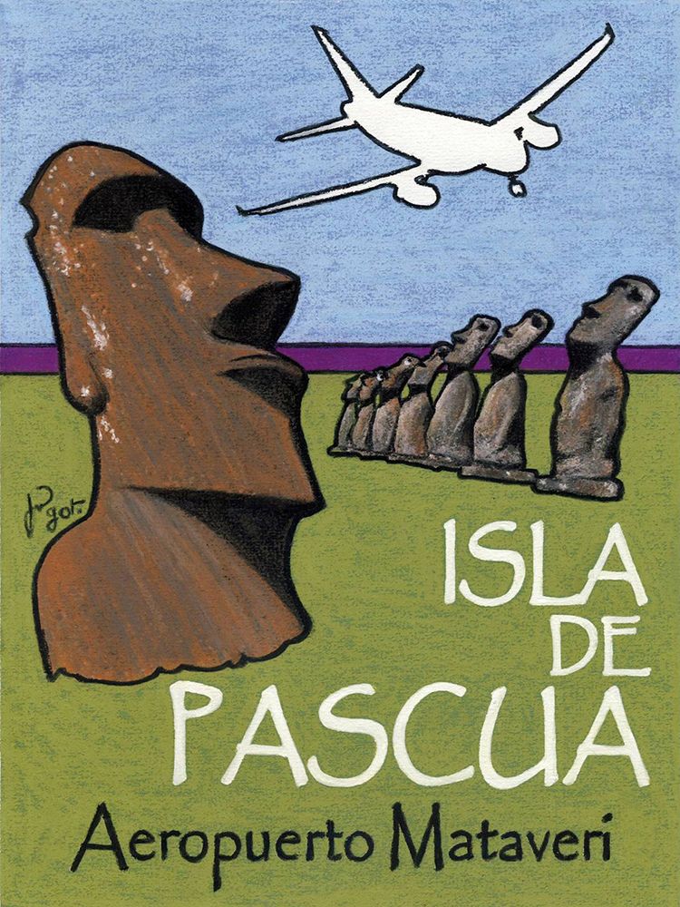 Isla de Pascua art print by Jean Pierre Got for $57.95 CAD