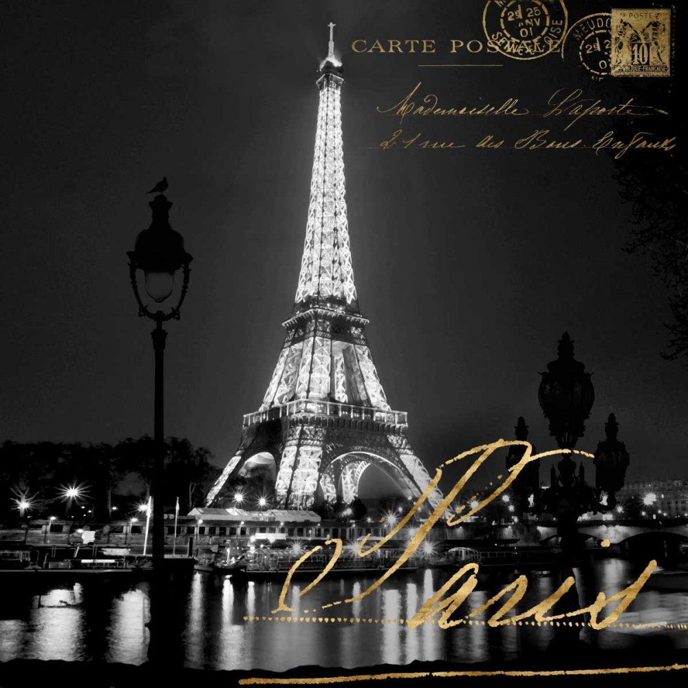 Paris At Night art print by Kate Carrigan for $57.95 CAD