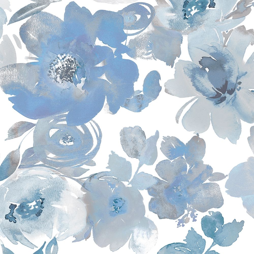 Springtime Blue and Silver I art print by Kelsey Morris for $57.95 CAD