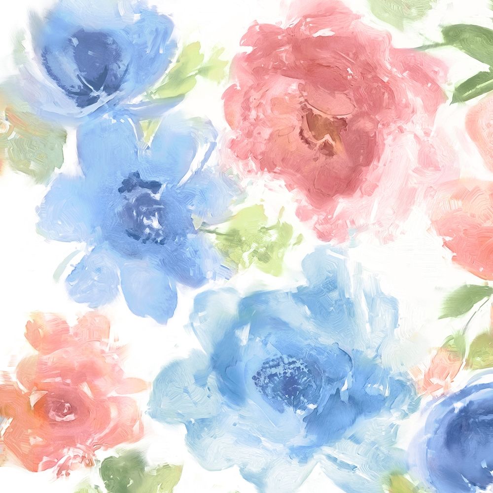 Springtime Pink and Blue I art print by Kelsey Morris for $57.95 CAD