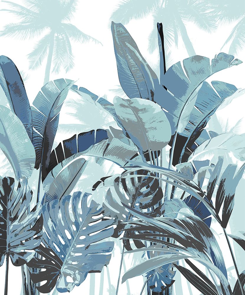 Palm Forest Blue II art print by Madeline Blake for $57.95 CAD