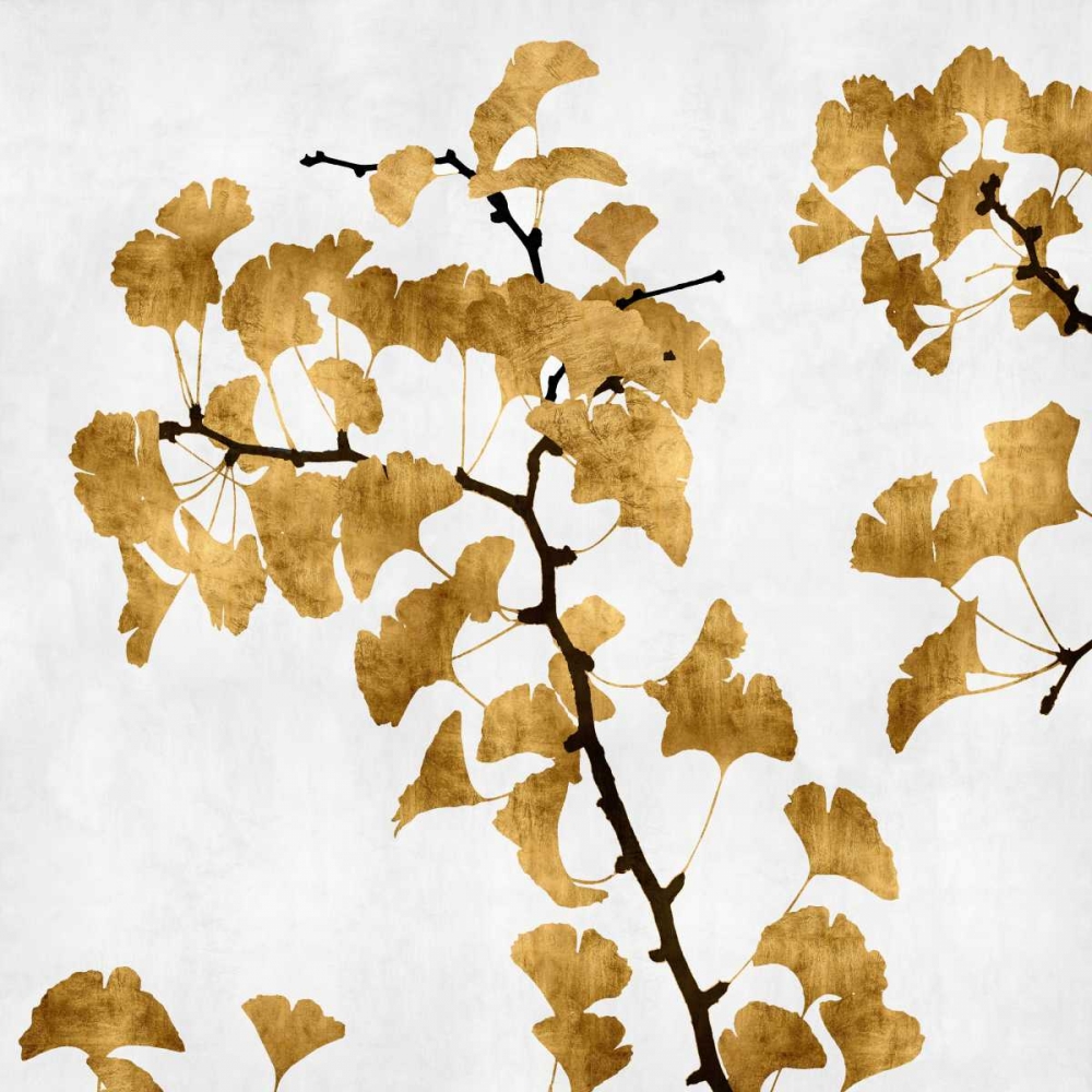 Ginko in Gold I art print by Kate Bennett for $57.95 CAD