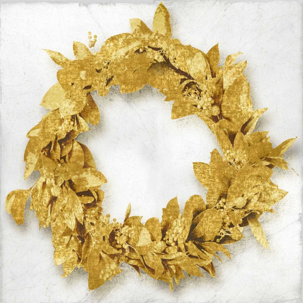 Golden Wreath I art print by Kate Bennett for $57.95 CAD