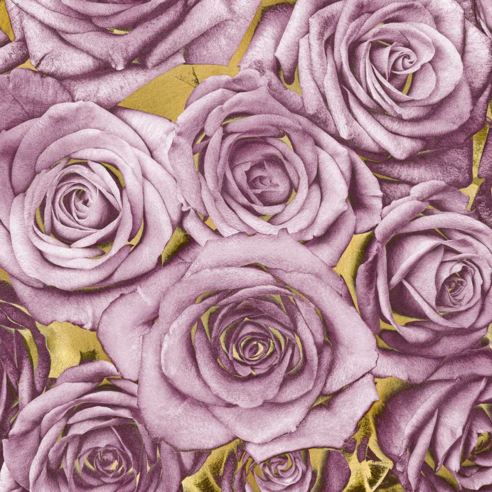 Roses - Amethyst on Gold art print by Kate Bennett for $57.95 CAD