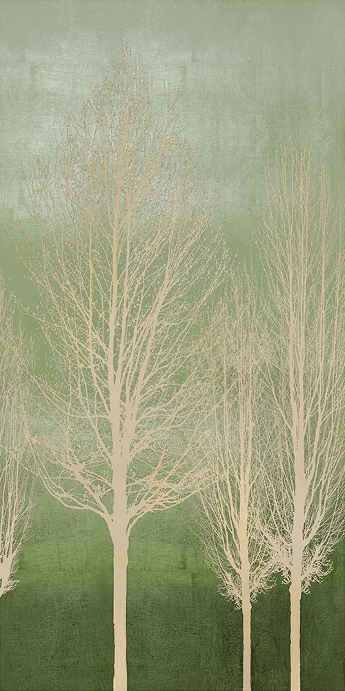 Trees on Green Panel II art print by Kate Bennett for $57.95 CAD
