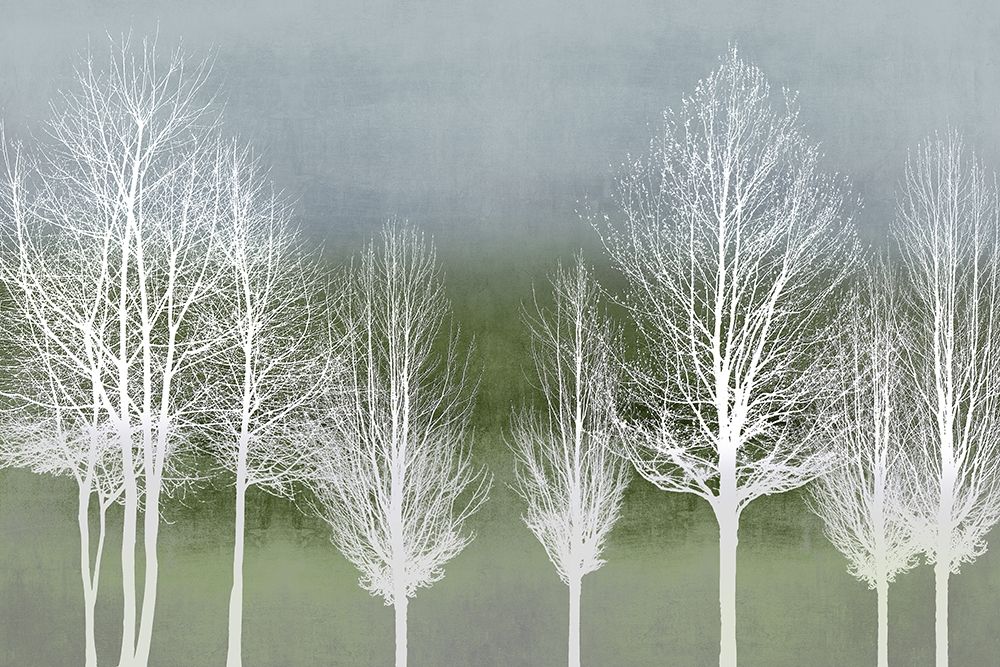 Trees on Green  art print by Kate Bennett for $57.95 CAD