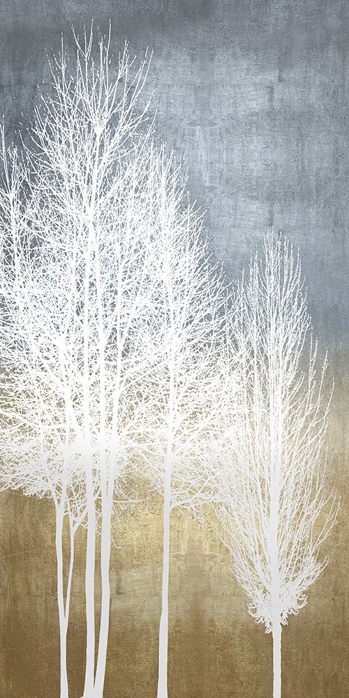 Trees on Gold Panel I art print by Kate Bennett for $57.95 CAD