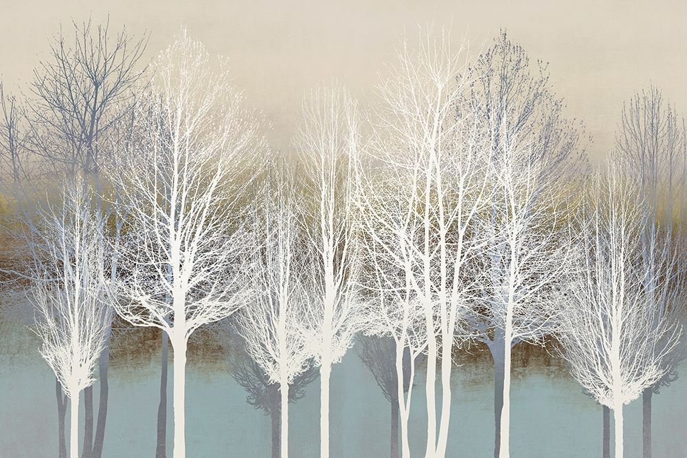 Trees on Aqua art print by Kate Bennett for $57.95 CAD