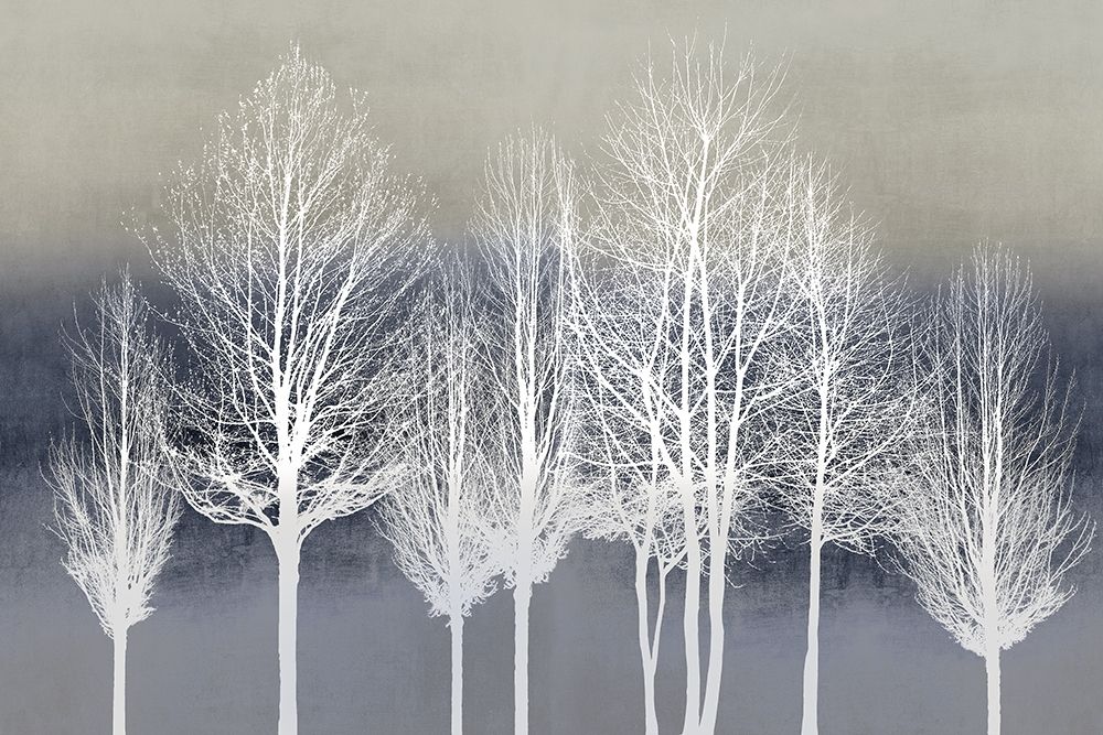 Trees on Blue art print by Kate Bennett for $57.95 CAD