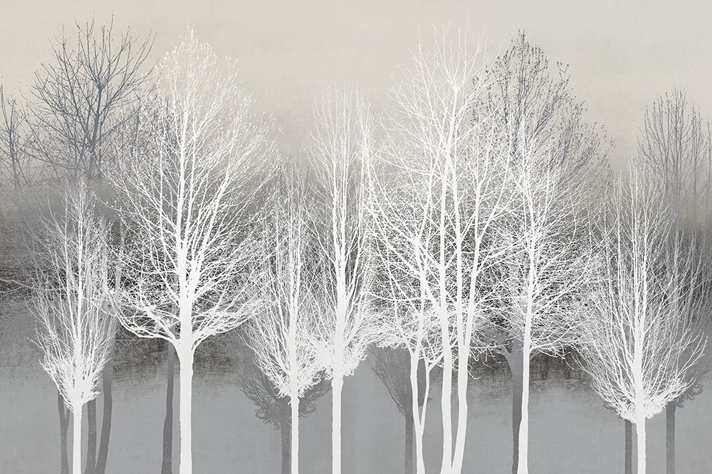 Trees on Gray art print by Kate Bennett for $57.95 CAD