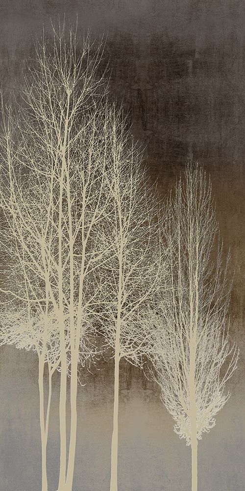 Trees on Brown Panel I art print by Kate Bennett for $57.95 CAD
