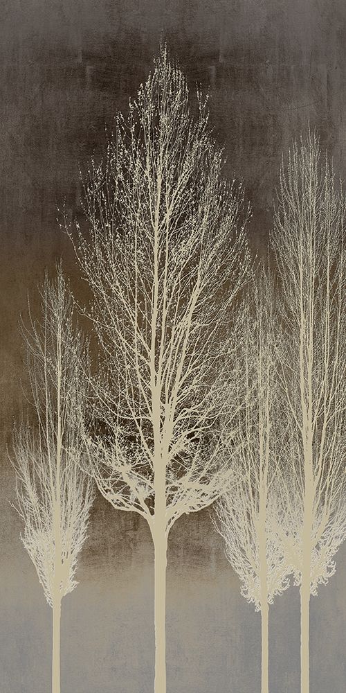 Trees on Brown Panel II art print by Kate Bennett for $57.95 CAD