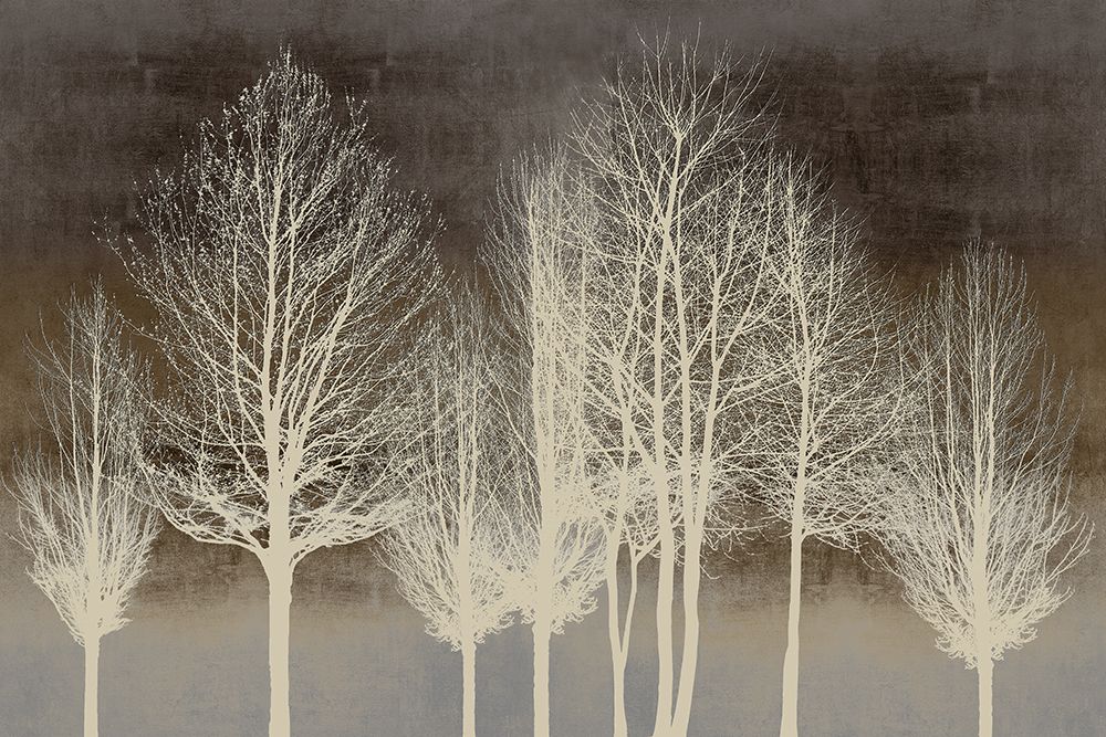 Trees on Brown Panel III art print by Kate Bennett for $57.95 CAD