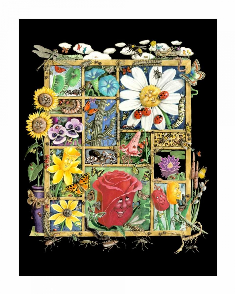 Shadowbox Hunt -Bugs and Bloss art print by Laura Seeley for $57.95 CAD