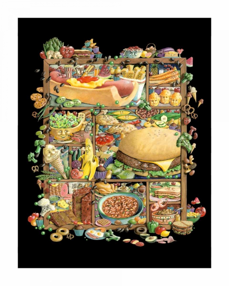 Shadowbox Hunt -Food for Thoug art print by Laura Seeley for $57.95 CAD