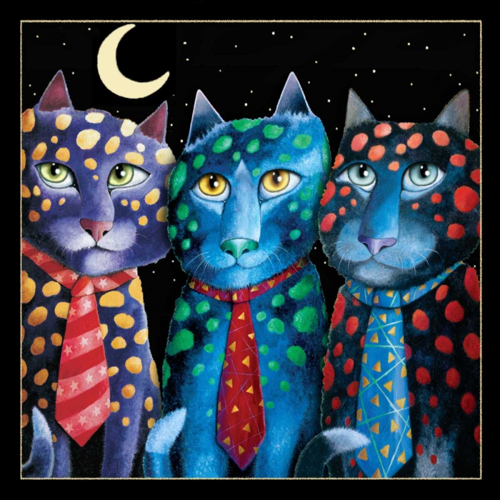 The Corporate Cats (Black)) art print by Laura Seeley for $57.95 CAD