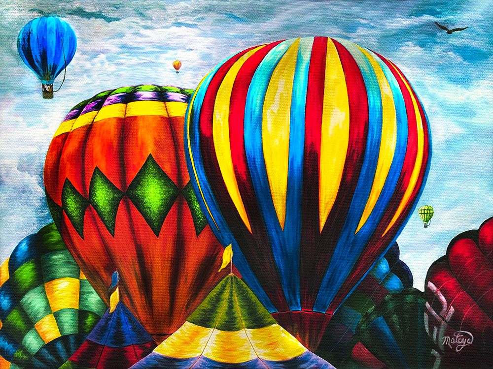 Hot Air Rainbow art print by Linda Sullivan Mataya for $57.95 CAD