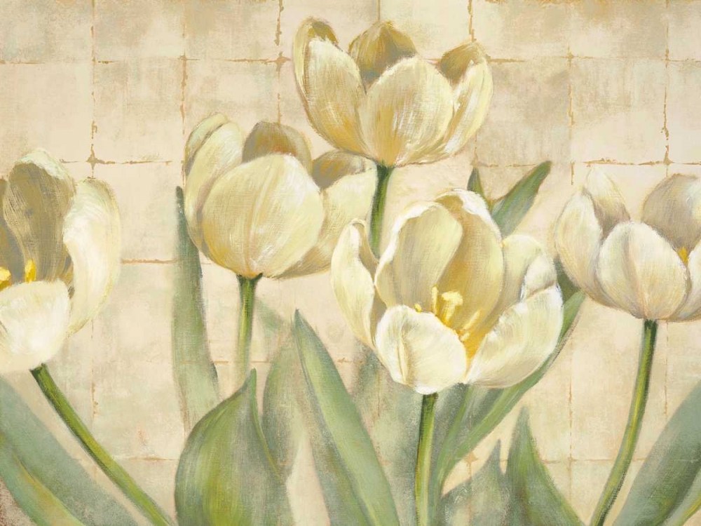 White Tulips on Ivory art print by Lauren Mckee for $57.95 CAD