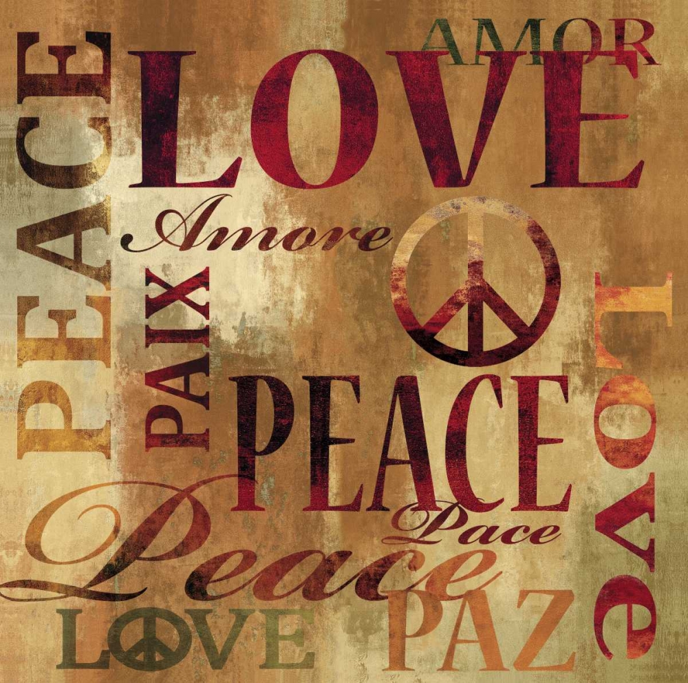 Peace and Love art print by Luke Wilson for $57.95 CAD
