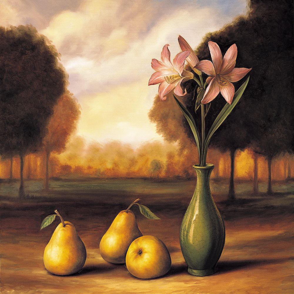Pear Landscape art print by Migdalia Arellano for $57.95 CAD
