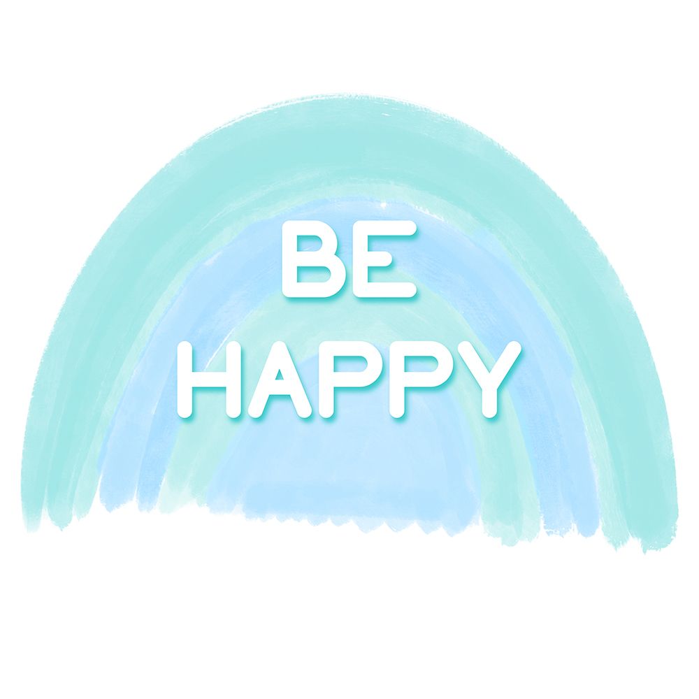 Be Happy- Blue art print by Amber Clarkson for $57.95 CAD