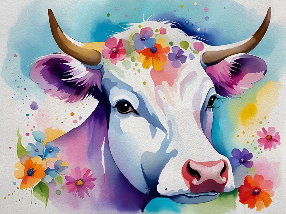 Oh Cow art print by Amber Clarkson for $57.95 CAD