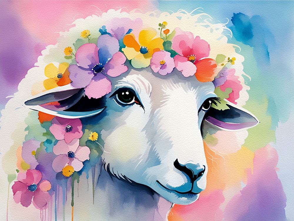 Oh Sheep art print by Amber Clarkson for $57.95 CAD